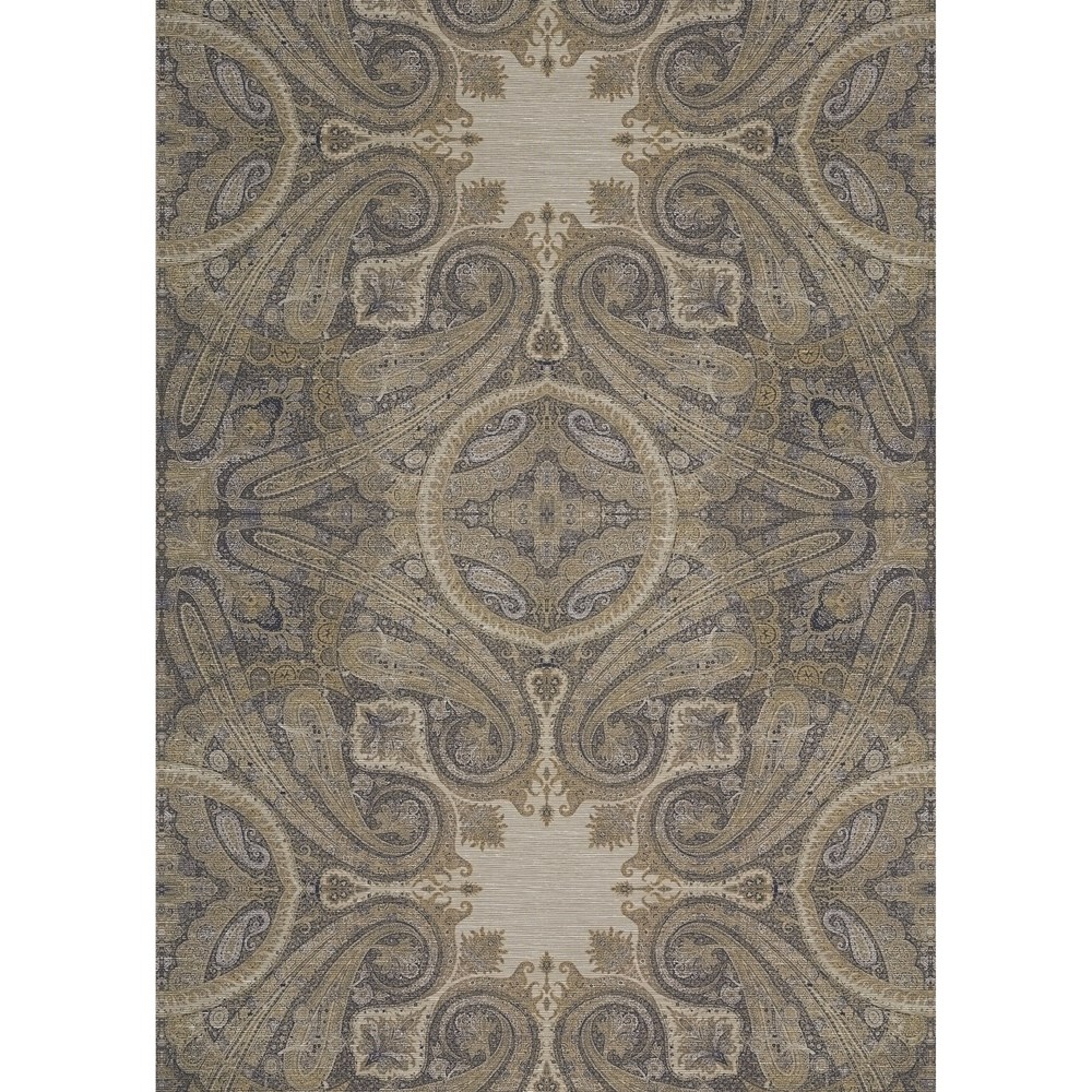 Elswick Paisley Wallpaper 312645 by Zoffany in Blue Umber